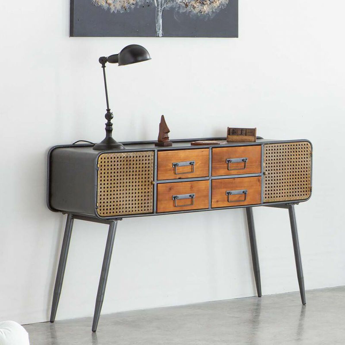 Kredenca Alexandra House Living Rjava Železo 38 x 79 x 120 cm